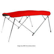 Red pontoon boat canopy for 8sq 4893ub-07 Carver Bim Top Pon-1 model