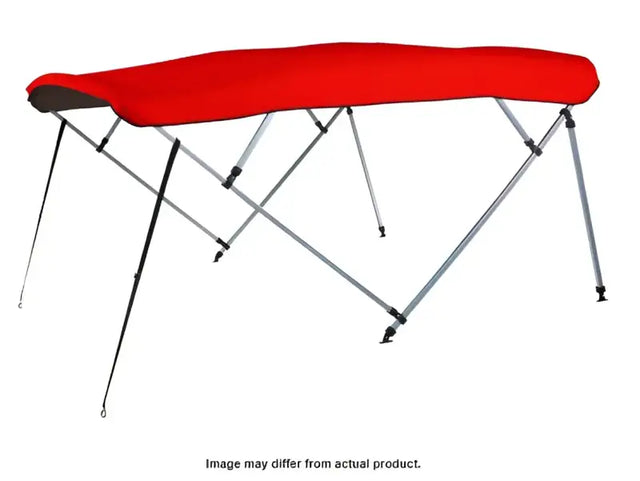Red pontoon boat canopy for 8sq 4893ub-07 Carver Bim Top Pon-1 model