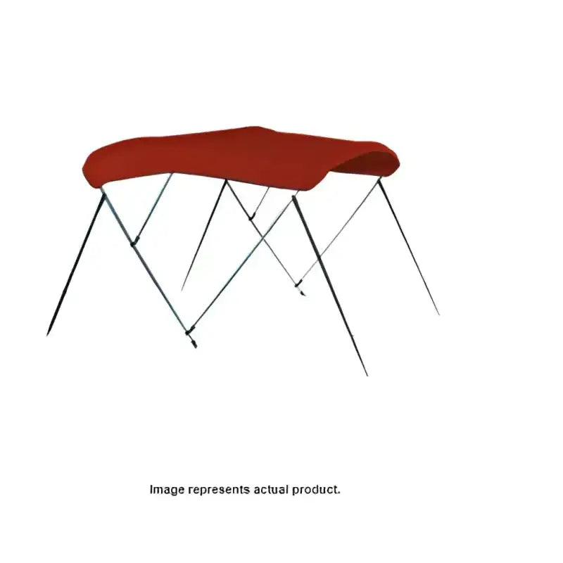 Red boat canopy with metal frame for 8sq 4893ub-08 Carver Pontoon Top Sun combo