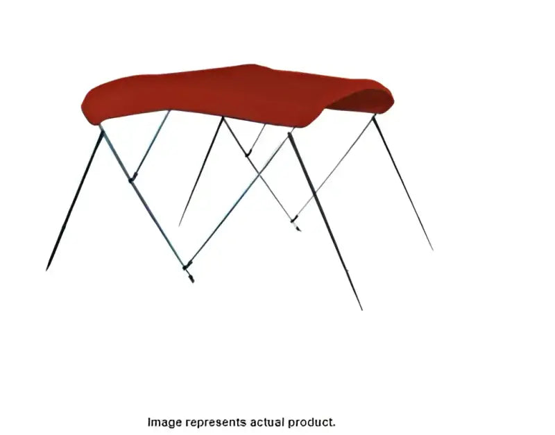 Red boat canopy with metal frame for 8sq 4893ub-08 Carver Pontoon Top Sun combo