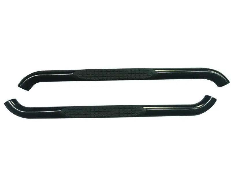 Black truck side steps for A0027T Trailfx textured bar model, easy to install