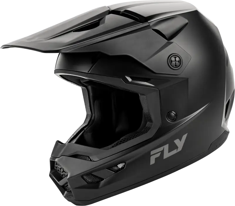 A0029740MD Fly Racing Kinetic Solid Helmet Matte Black Md - RV and Auto Parts