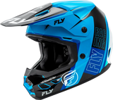 A0030570SM Fly Racing Kinetic Rally Helmet Blue/Black/White Sm - RV and Auto Parts