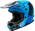 A0030570XL Fly Racing Kinetic Rally Helmet Blue/Black/White Xl - RV and Auto Parts