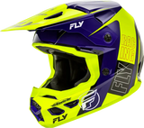 A0030579LG Fly Racing Kinetic Rally Helmet Hi-Vis/Blue/Black Lg - RV and Auto Parts
