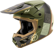 A00305942XL Fly Racing Kinetic Rally Helmet Matt Moss Gry/Khaki/Off-Wht 2X - RV and Auto Parts