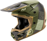 A00305942XL Fly Racing Kinetic Rally Helmet Matt Moss Gry/Khaki/Off-Wht 2X - RV and Auto Parts