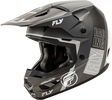 A0030611SM Fly Racing Kinetic Rally Helmet Matte Grey/Black/White Sm - RV and Auto Parts