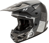A0030611SM Fly Racing Kinetic Rally Helmet Matte Grey/Black/White Sm - RV and Auto Parts