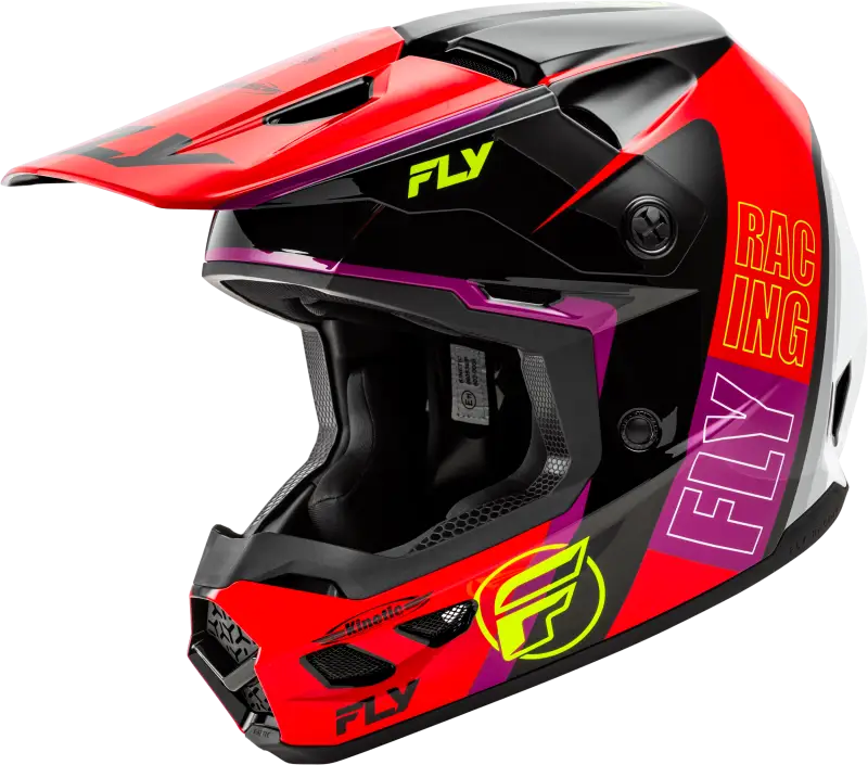 A0030620LG Fly Racing Kinetic Rally Helmet Red/Black/White Lg - RV and Auto Parts
