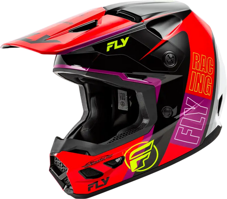 A0030620LG Fly Racing Kinetic Rally Helmet Red/Black/White Lg - RV and Auto Parts