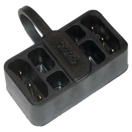 Black multi-slot charging dock for A06047 Gemeco St1 and St1 Adpt cables