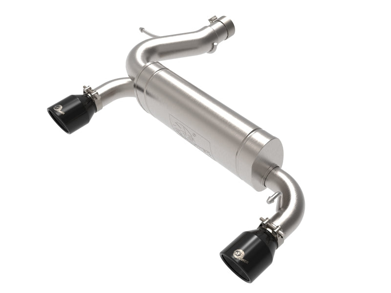 aFe 49-33137-B aFe Vulcan 3in 304 SS Axle-Back Exhaust 2021 Ford Bronco L4-2.3L (t)/V6-2.7L (tt) w/ Black Tips