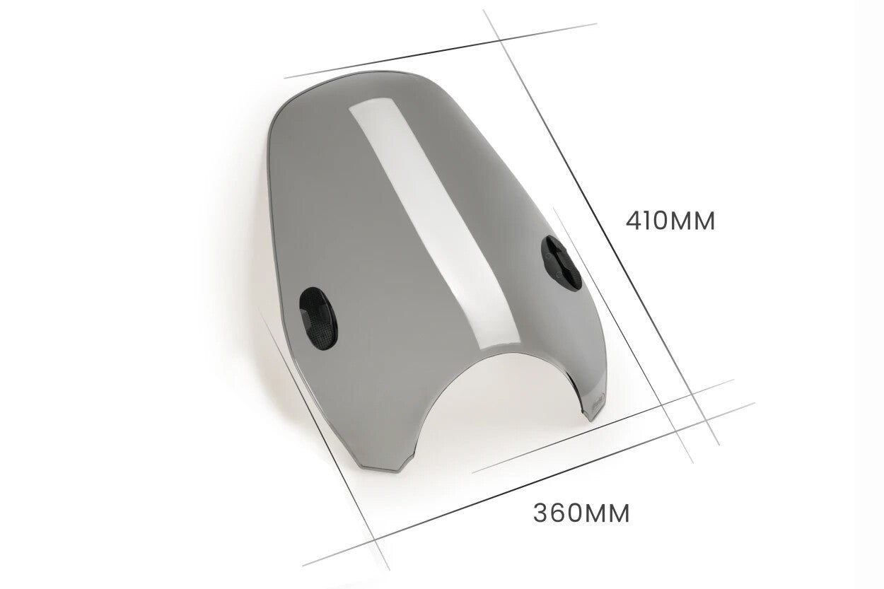 Puig Universal Mount Windscreen Windshield/Windscreen 0336H - Smoke Custom