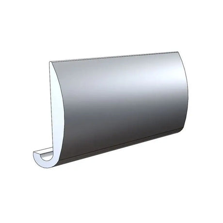 Curved gray metal profile for Taco Metals Rub Rail A11-0152TAL12D-A