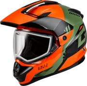 A11151185 Gmax Gm-11 Ronin Helmet Orange/Green/Black Md - RV and Auto Parts