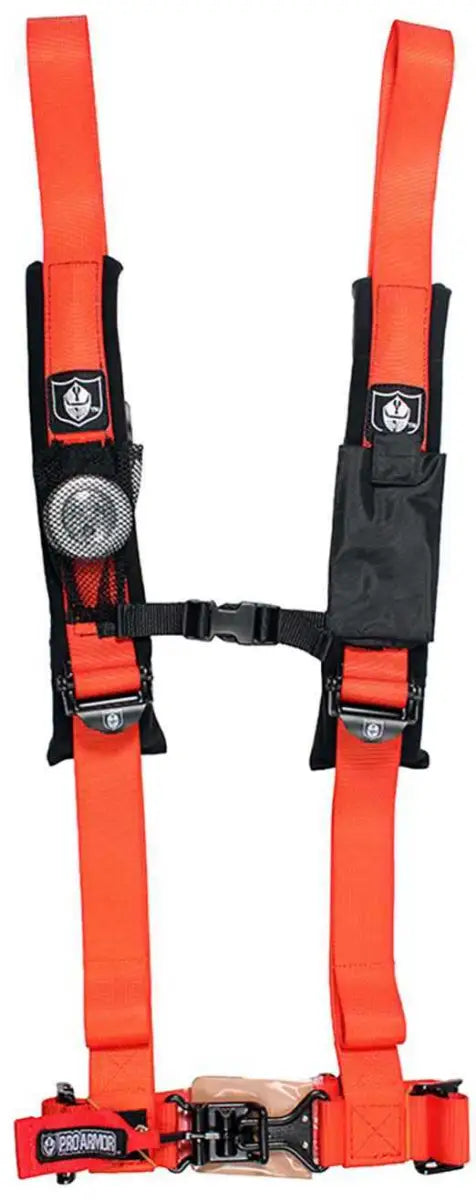 A114220OR 4pt Harness 2" Pads Orange