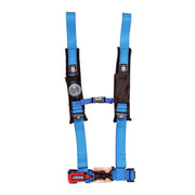 A114220VB 4 Pt Harness With Sewn In Pads Blue 2 In.