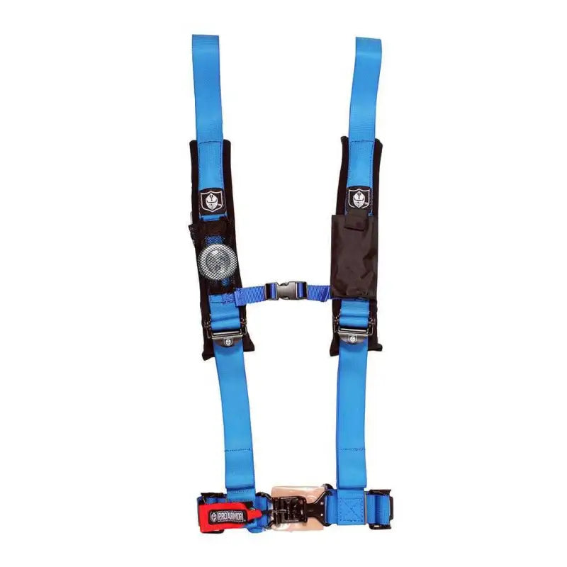 A114220VB 4 Pt Harness With Sewn In Pads Blue 2 In.