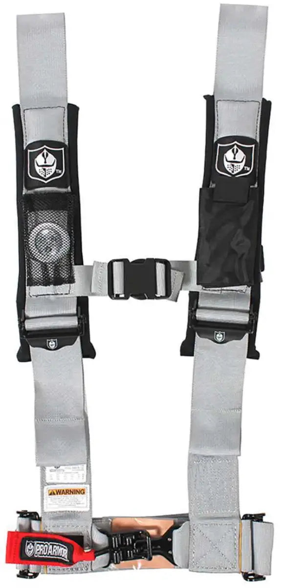 A114230SV 4pt Harness 3" Pads Sil