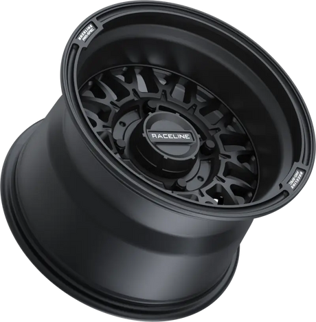 Black Raceline Omega 15x10 wheel on the Raceline Omega product page