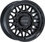 A13GB-57037 + 10 Raceline Omega 15x7 4/137 5 + 2 ( + 10mm) GloSS Black - Wheels