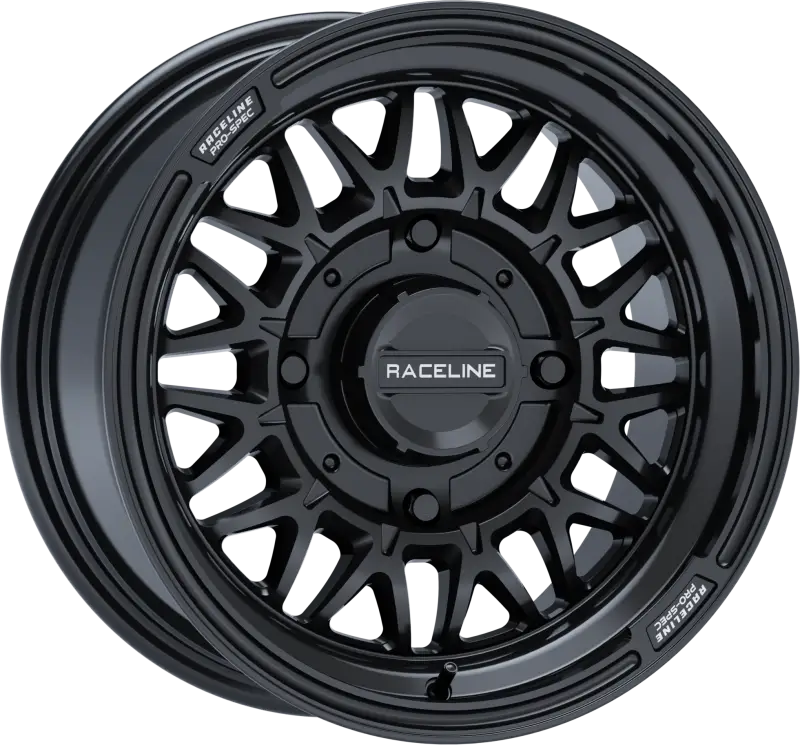 A13GB-57037 + 10 Raceline Omega 15x7 4/137 5 + 2 ( + 10mm) GloSS Black - Wheels