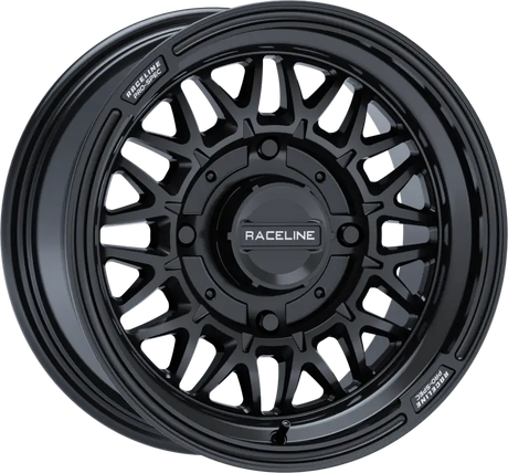 A13GB-57037 + 10 Raceline Omega 15x7 4/137 5 + 2 ( + 10mm) GloSS Black - Wheels