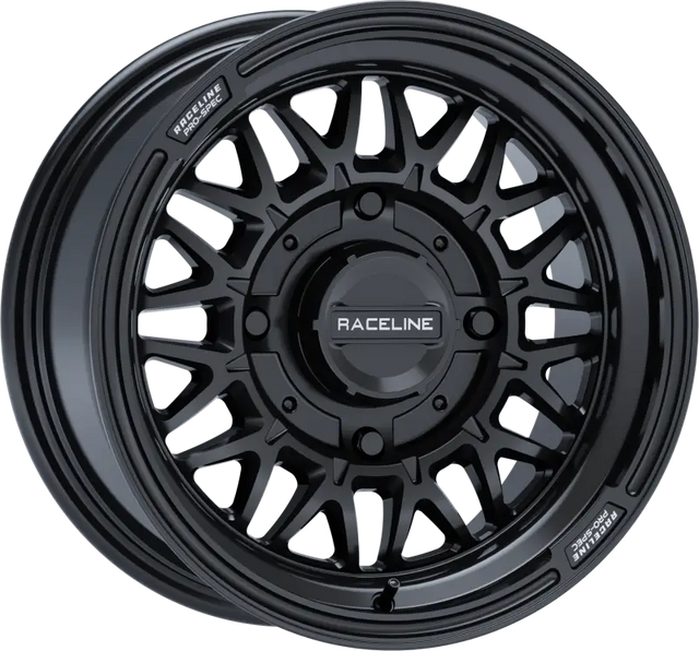 A13GB-57037 + 10 Raceline Omega 15x7 4/137 5 + 2 ( + 10mm) GloSS Black - Wheels