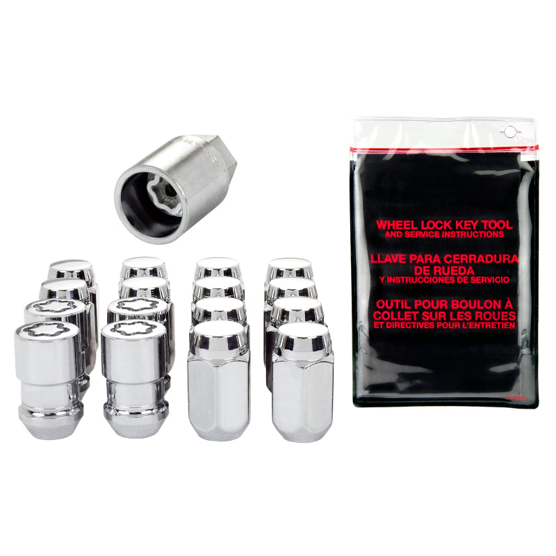 McGard 84457 McGard 4 Lug Hex Install Kit w/Locks (Cone Seat Nut) M12X1.5 / 13/16 Hex / 1.5in. Length - Chrome - 84457