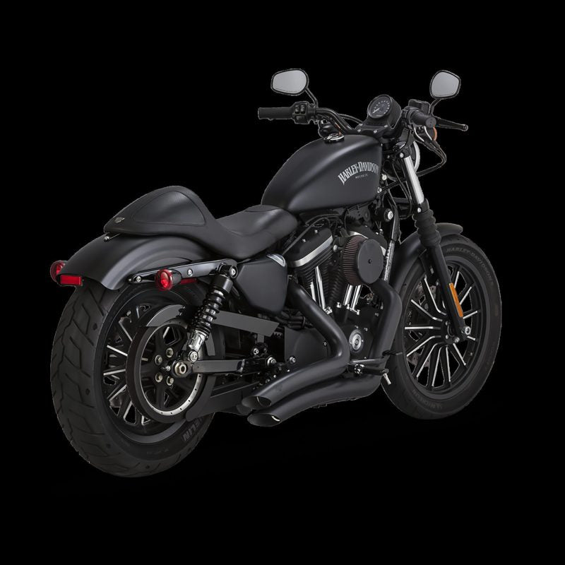 Vance & Hines HD Sportster 14-22 Big Radius 2-2 Black PCX Full System Exhaust - 46367