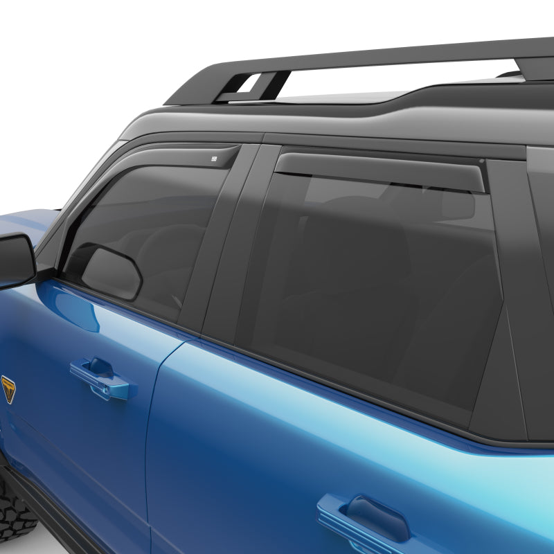 EGR 21-22 Ford Bronco Sport 4 Door In-Channel Window Visors - Dark Smoked (573561) - 573561