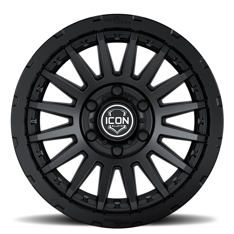 ICON 23617857345SB ICON Recon Pro 17x8.5 5x5 -6mm Offset 4.5in BS 71.5mm Bore Satin Black Wheel
