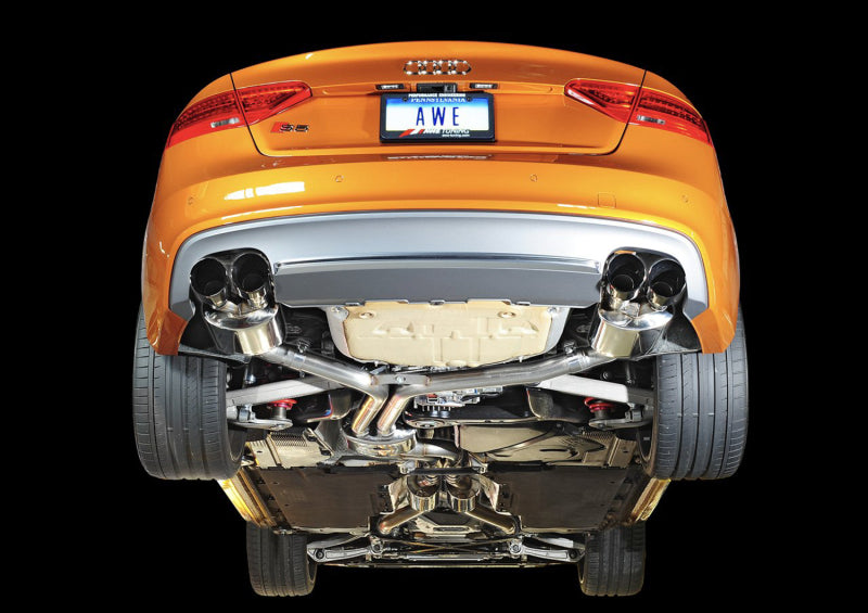 AWE Tuning 3010-43030 AWE Tuning Audi B8.5 S5 3.0T Touring Edition Exhaust System - Diamond Black Tips (102mm)