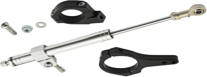 Harddrive Steering Damper 81027 - Kit Polished 20-25 Fxlrs