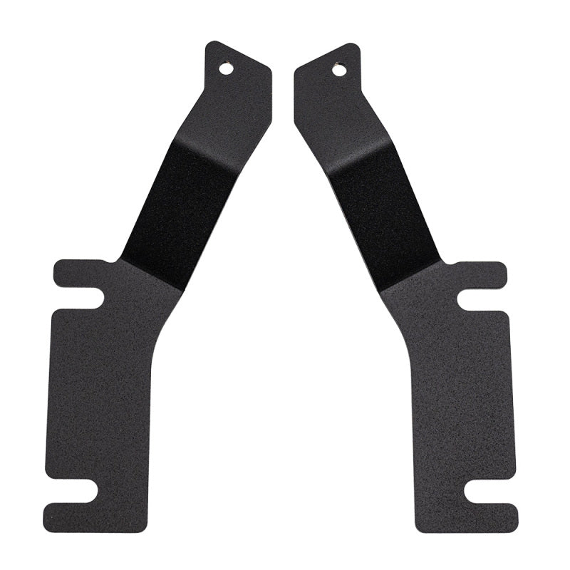 Keystone 2207 Driving/ Fog Light Mounting Bracket Bolt Mount; Texture Powder Coated; Mounts Two Light; Black; Stainless Steel; Set Of 2