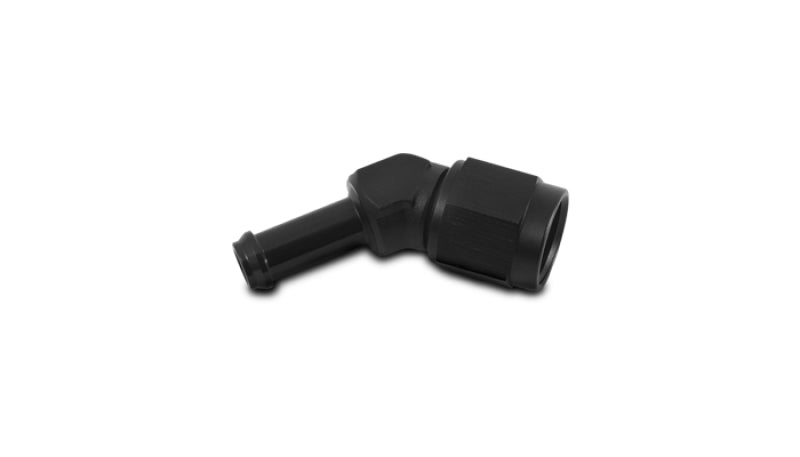 Vibrant 12017 Vibrant -8AN to 3/8in Hose Barb 45 Degree Adapter - Anodized Black