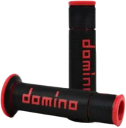 Black and red A450 Road Racing Grips for 22mm handlebars, dual thermoplastic compound system, secure grip with maximum comfort, ideal for RV, automotive, powersports, off-road, marine, truck accessories, interior, truck bed, RV parts, AVADA - Best Sellers