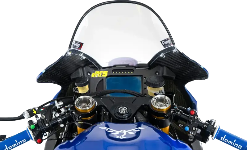 A450 Road Racing Grips Blue/White Pair