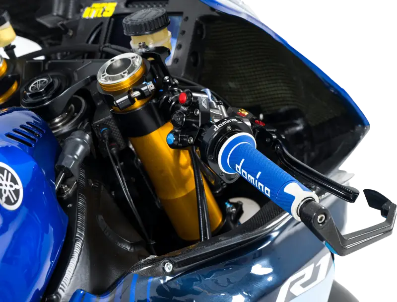 A450 Road Racing Grips Blue/White Pair