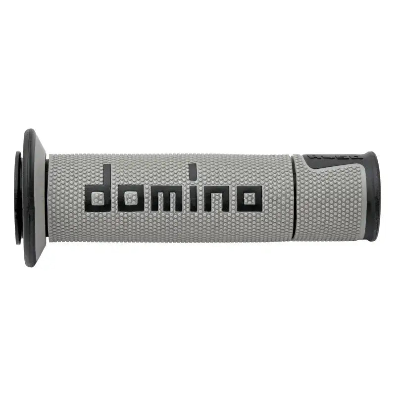 A450 Road Racing Grips Grey/Black Pair - DOMINO RACING