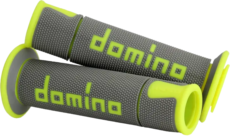 A450 Road Racing Grips Grey/Flo Yellow Pair