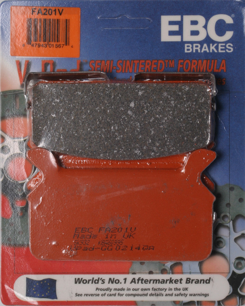 EBC Semi-Sintered Brake Pads FA201V - FA201V V-Series