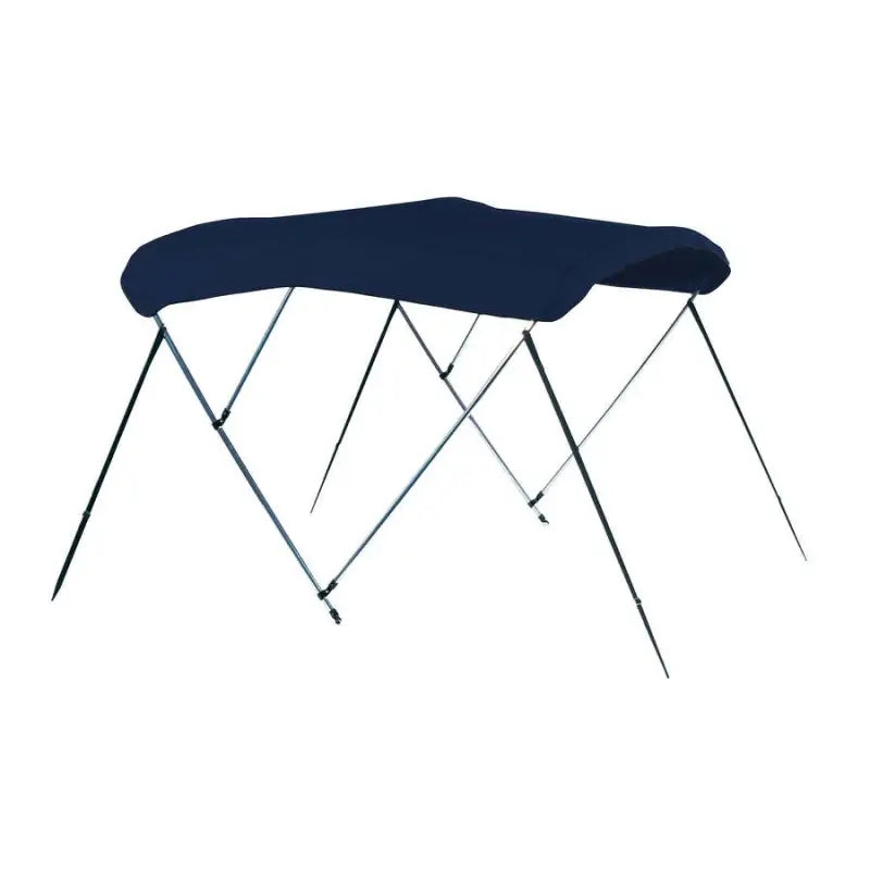 Navy blue boat canopy with metal frame for Carver 3 Bow 4669U W/Boot Sunbrella
