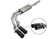 aFe 49-43079-B aFe Rebel Exhausts Cat-Back SS Ford F-150 04-08 V8 4.6/5.4L w/ Black Tips