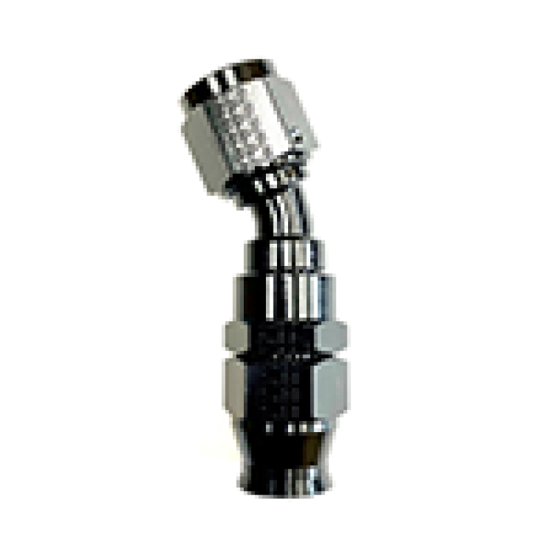 Fragola 683006-BL Fragola -6AN Real Street 30 Degree Hose End Black For PTFE Hose