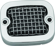 Kuryakyn 6534 Kuryakyn Mesh Master Cylinder Cover Brk Chrome - 6534