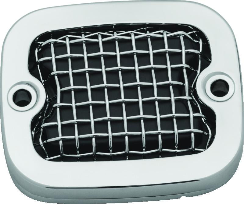 Kuryakyn 6534 Kuryakyn Mesh Master Cylinder Cover Brk Chrome - 6534