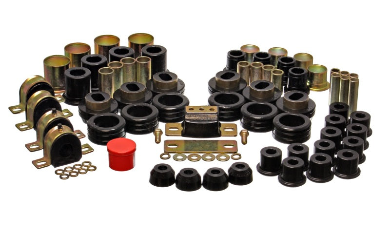 Energy Suspension 3.18108G Energy Suspension 81-87 Chevy/GMC 2WD 1/2 Ton PickUp Black Hyper-flex Master Bushing Set