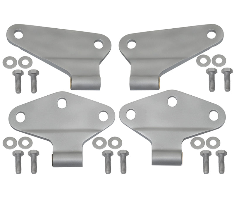 Kentrol 40580 Kentrol 07-18 Jeep Wrangler JK Body Door Hinge Set 4 Pieces 2 Door Bare Grey